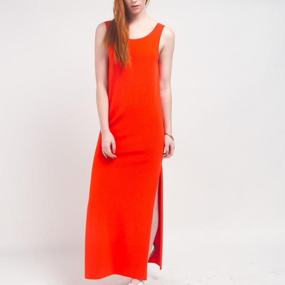 Peri Desai Noa Tank Dress - Persimmon - Picture 3 of 6